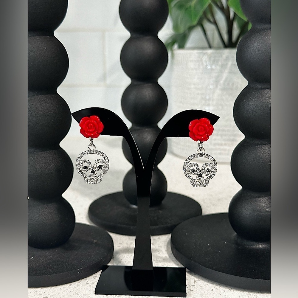 Skull Crystal Earrings